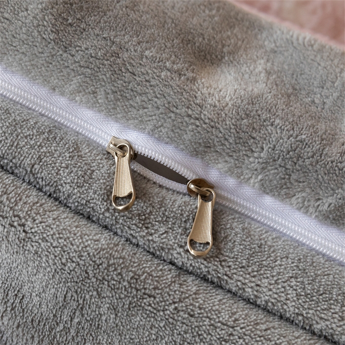 91家纺网 家纺一手货源 找家纺 启程家纺 2025新款A类加厚兔毛220克牛奶绒拼角四件套 玉蝴蝶