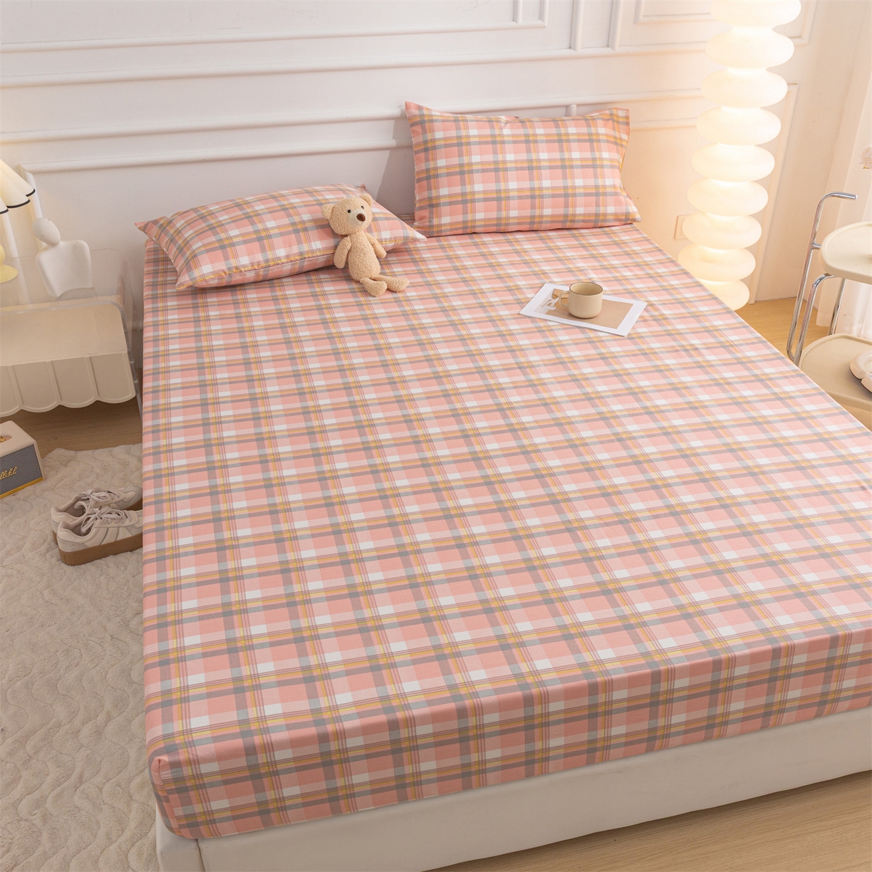 91家纺网 家纺一手货源 找家纺 恒爱家纺 2025新款亲肤舒适全棉纯棉A类单床笠单品床笠单件床笠 莫尼玉