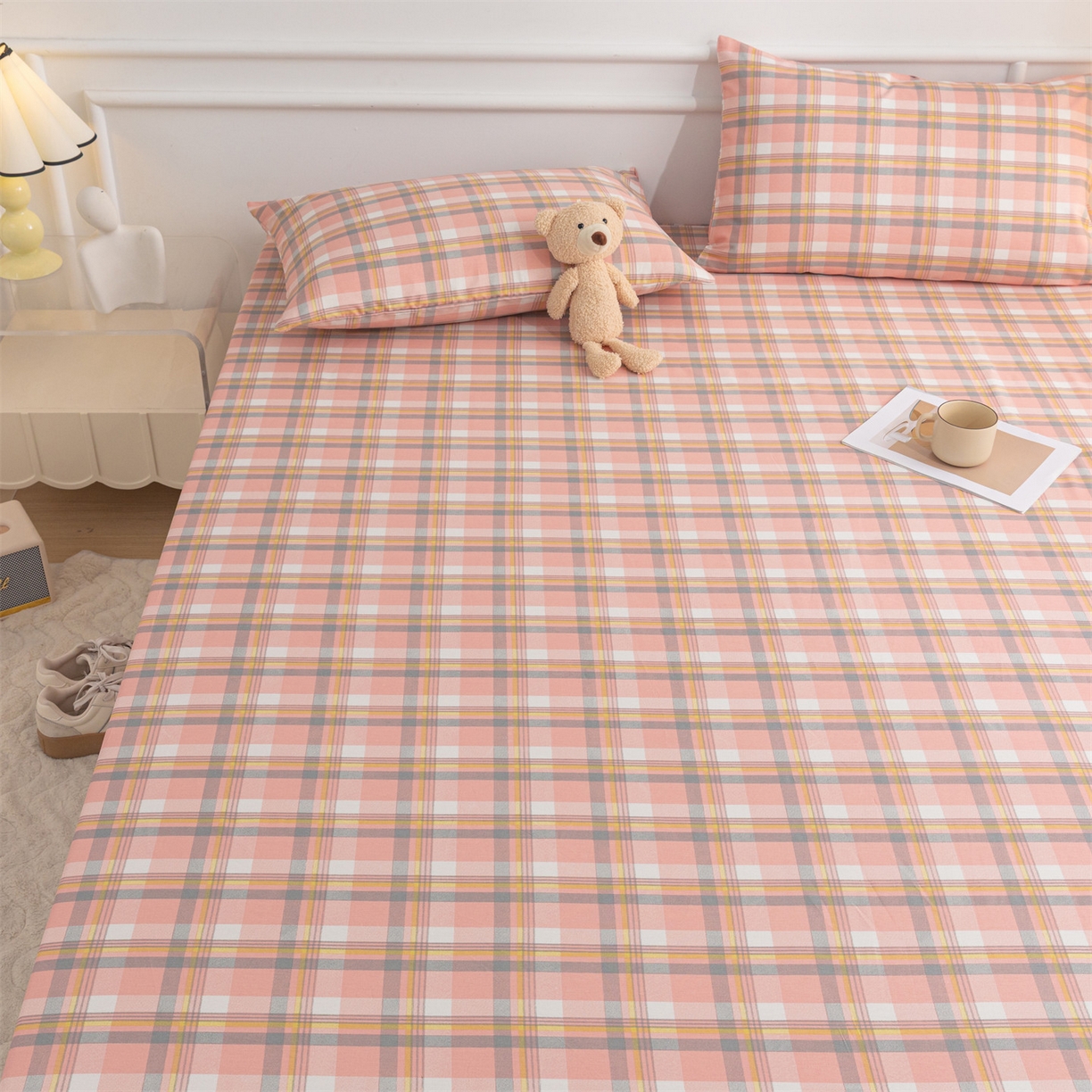 91家纺网 家纺一手货源 找家纺 恒爱家纺 2025新款亲肤舒适全棉纯棉A类单床笠单品床笠单件床笠 莫尼玉