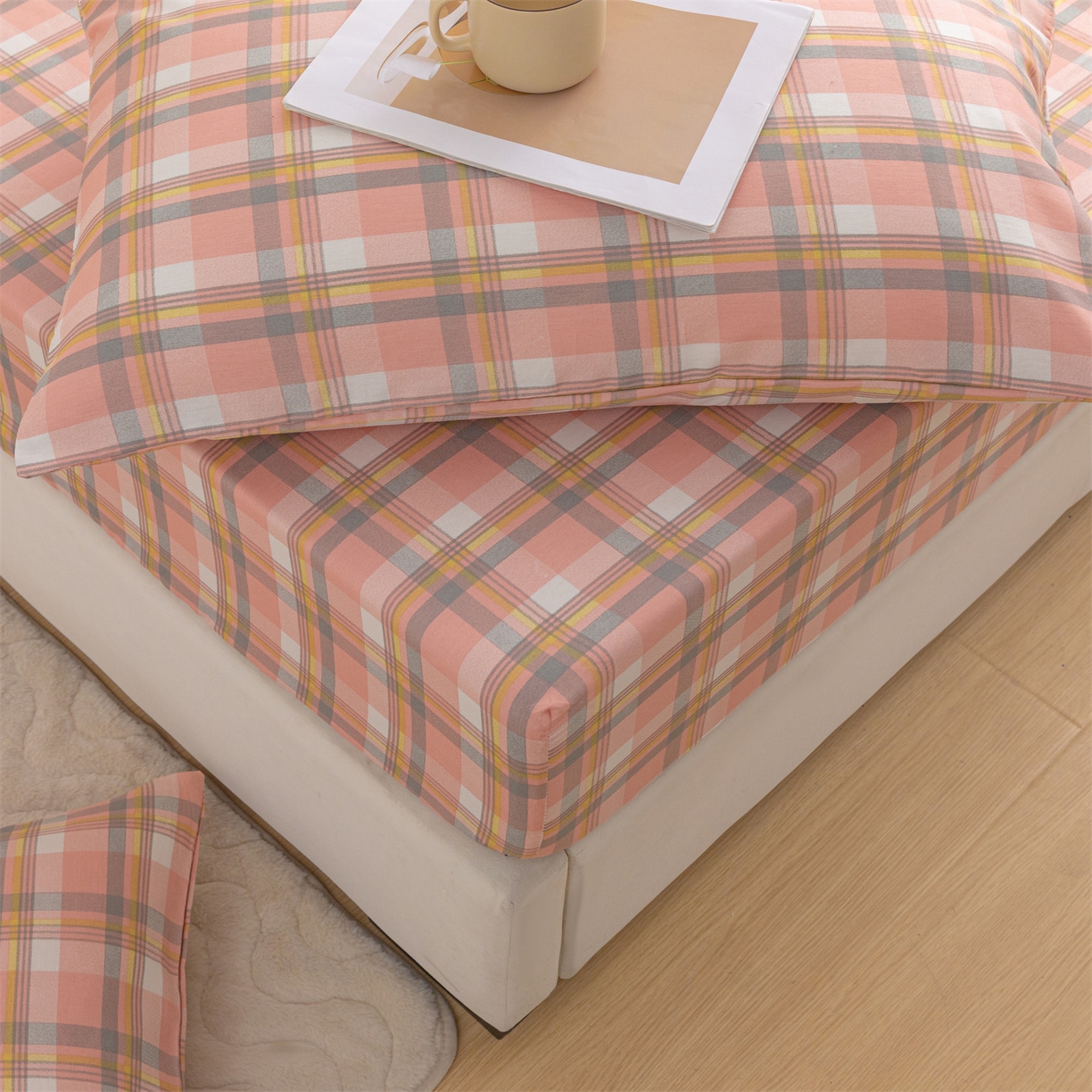 91家纺网 家纺一手货源 找家纺 恒爱家纺 2025新款亲肤舒适全棉纯棉A类单床笠单品床笠单件床笠 莫尼玉