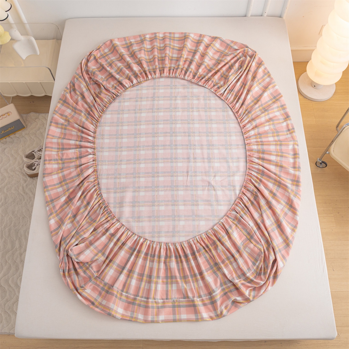 91家纺网 家纺一手货源 找家纺 恒爱家纺 2025新款亲肤舒适全棉纯棉A类单床笠单品床笠单件床笠 莫尼玉