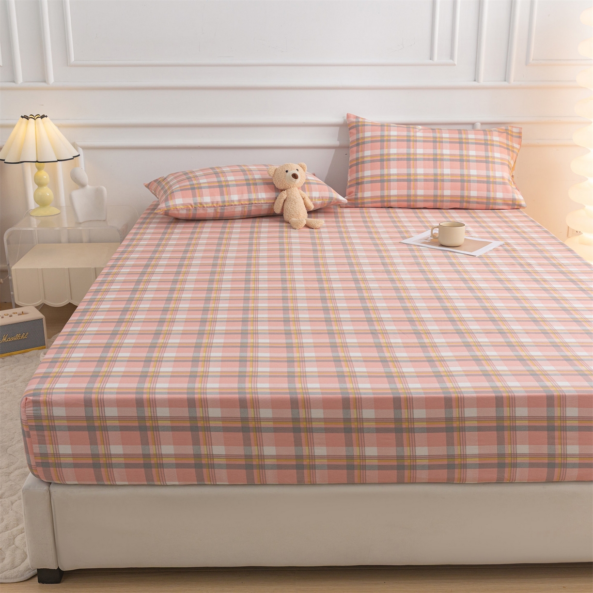 91家纺网 家纺一手货源 找家纺 恒爱家纺 2025新款亲肤舒适全棉纯棉A类单床笠单品床笠单件床笠 莫尼玉