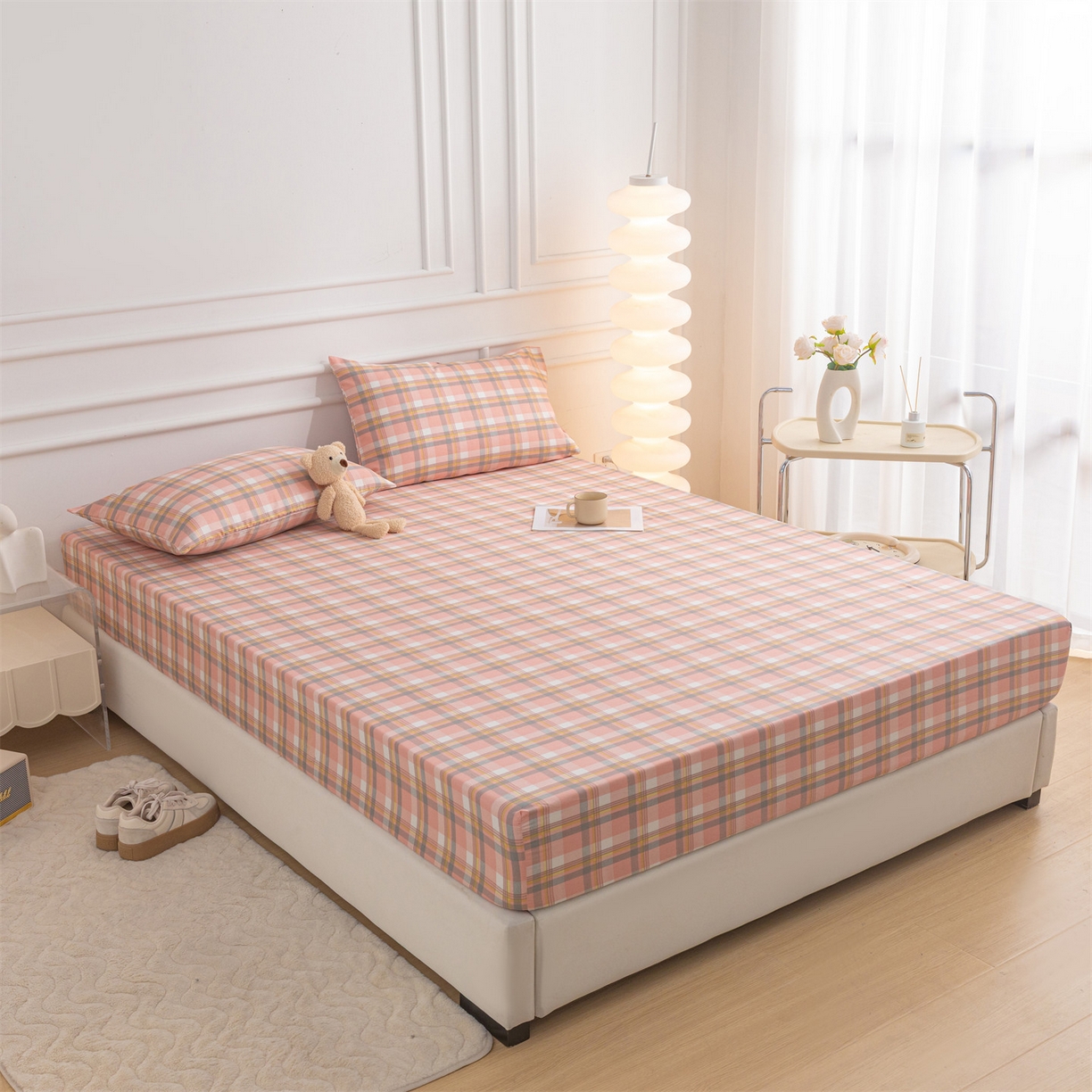 91家纺网 家纺一手货源 找家纺 恒爱家纺 2025新款亲肤舒适全棉纯棉A类单床笠单品床笠单件床笠 莫尼玉