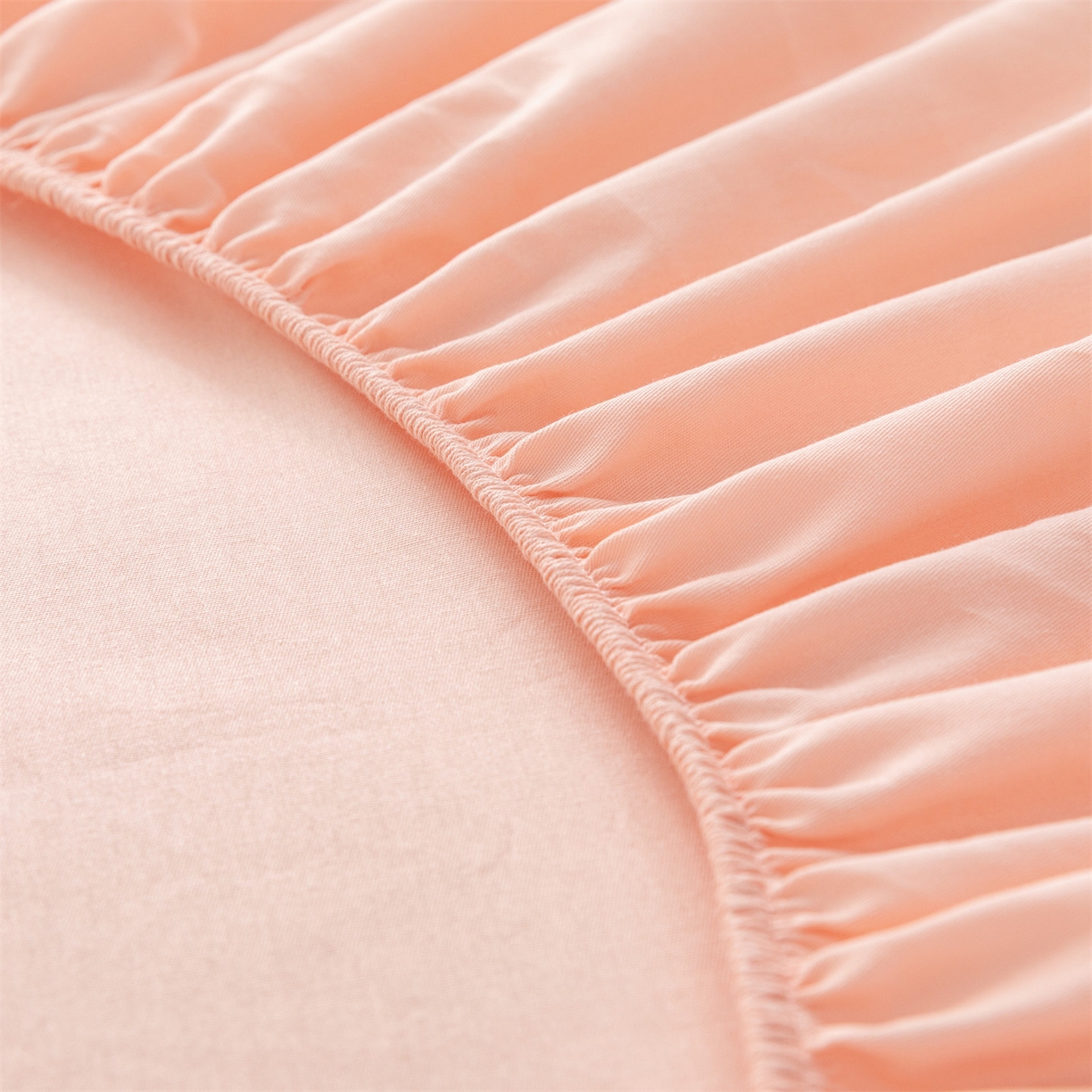 91家纺网 家纺一手货源 找家纺 恒爱家纺 2025新款亲肤舒适全棉纯棉A类单床笠单品床笠单件床笠 奶油粉