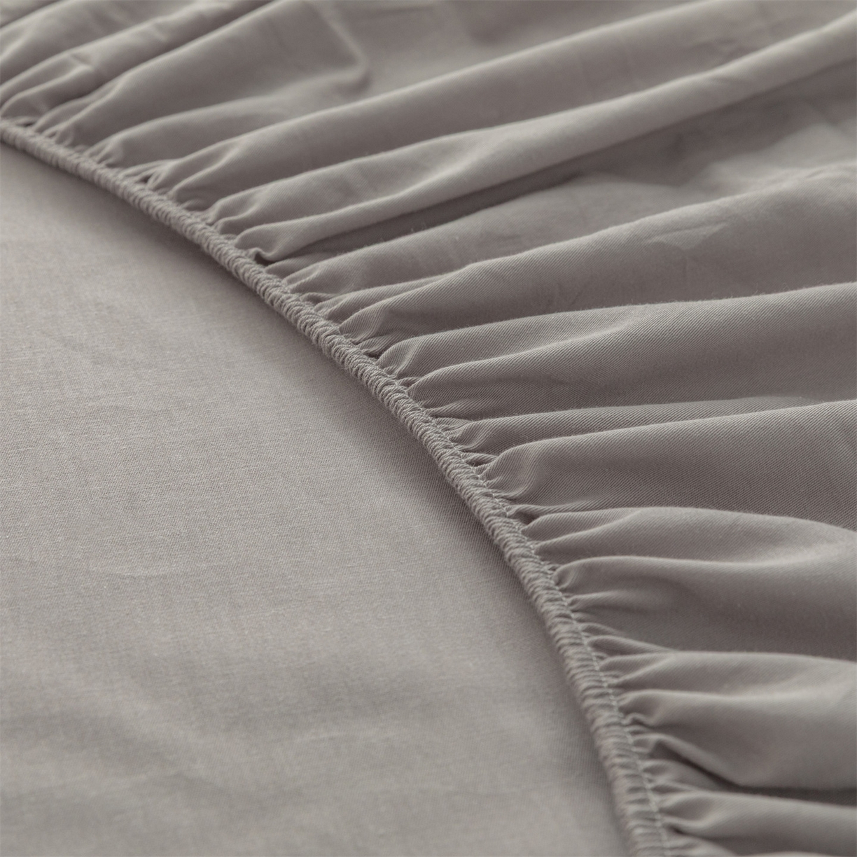 91家纺网 家纺一手货源 找家纺 恒爱家纺 2025新款亲肤舒适全棉纯棉A类单床笠单品床笠单件床笠 深灰