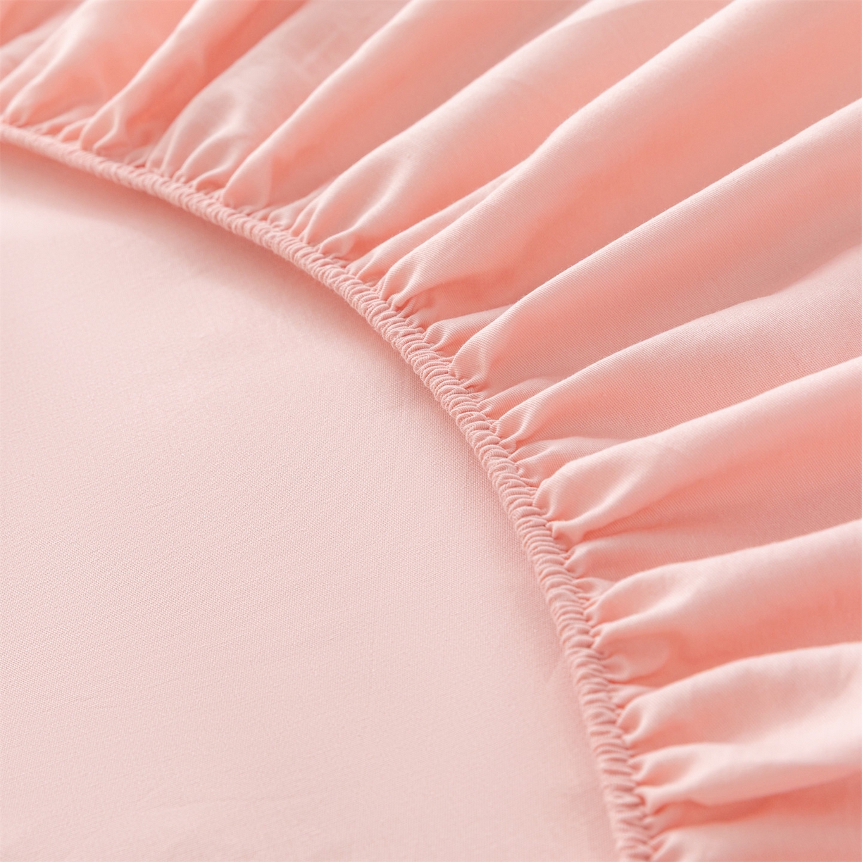 91家纺网 家纺一手货源 找家纺 恒爱家纺 2025新款亲肤舒适全棉纯棉A类单床笠单品床笠单件床笠 水柿粉