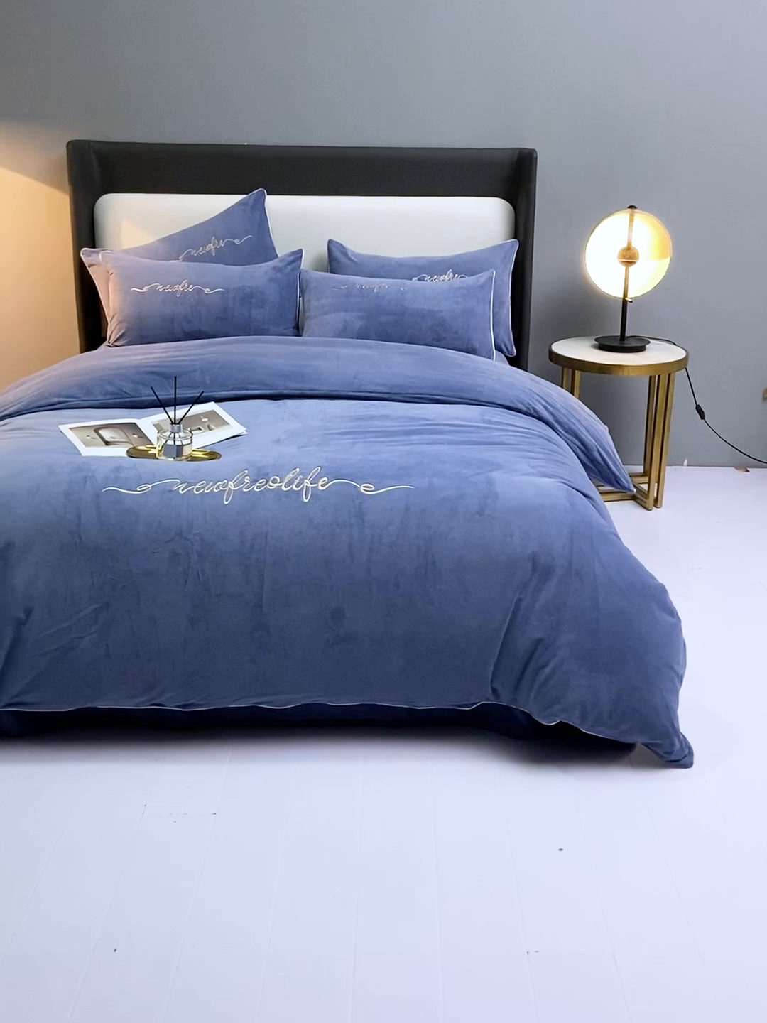 91家纺网 家纺一手货源 找家纺 （总）禧澜庭 2025新款A类婴儿绒宝宝绒牛奶绒纯色四件套-暖阳