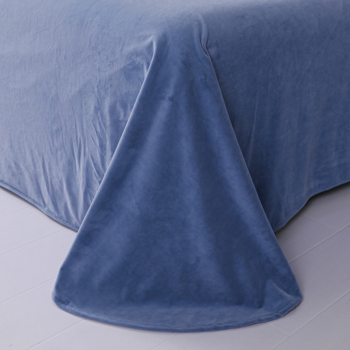 91家纺网 家纺一手货源 找家纺 （总）禧澜庭 2025新款A类婴儿绒宝宝绒牛奶绒纯色四件套-暖阳