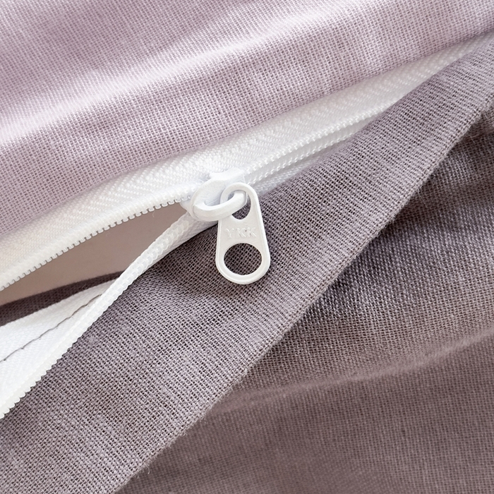 91家纺网 家纺一手货源 找家纺 泰迪爱兰Teddy ISLAND 2025新款轻奢全棉双层纱绣花四件套 风信紫+深紫 