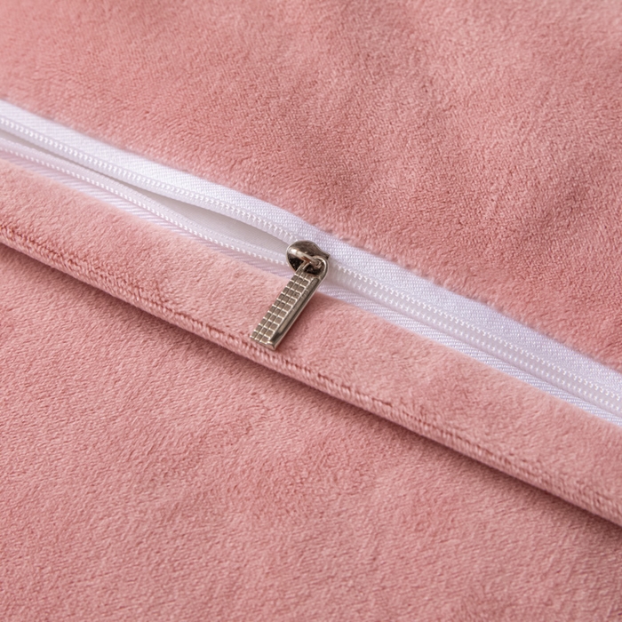 91家纺网 家纺一手货源 找家纺 禧澜庭 2025新款A类婴儿绒宝宝绒牛奶绒纯色四件套-暖阳 暖阳-豆沙粉