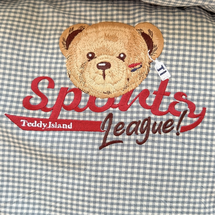 91家纺网 家纺一手货源 找家纺 泰迪爱兰Teddy ISLAND 2026新款全棉色织水洗棉格子绣花四件套 浅蓝密格