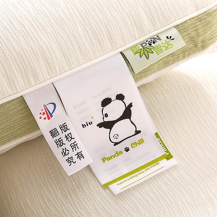 91家纺网 家纺一手货源 找家纺 金牛枕芯 2025新款枕头熊猫趴趴三色情侣系列亲肤护颈枕牵引枕头枕芯 趴趴熊-绿