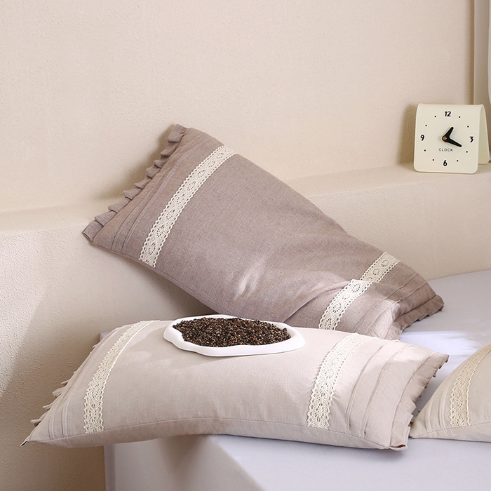 91家纺网 家纺一手货源 找家纺 （总）金牛枕芯 2025新款棉麻荞麦枕简约系列枕头枕芯全荞麦枕头枕芯