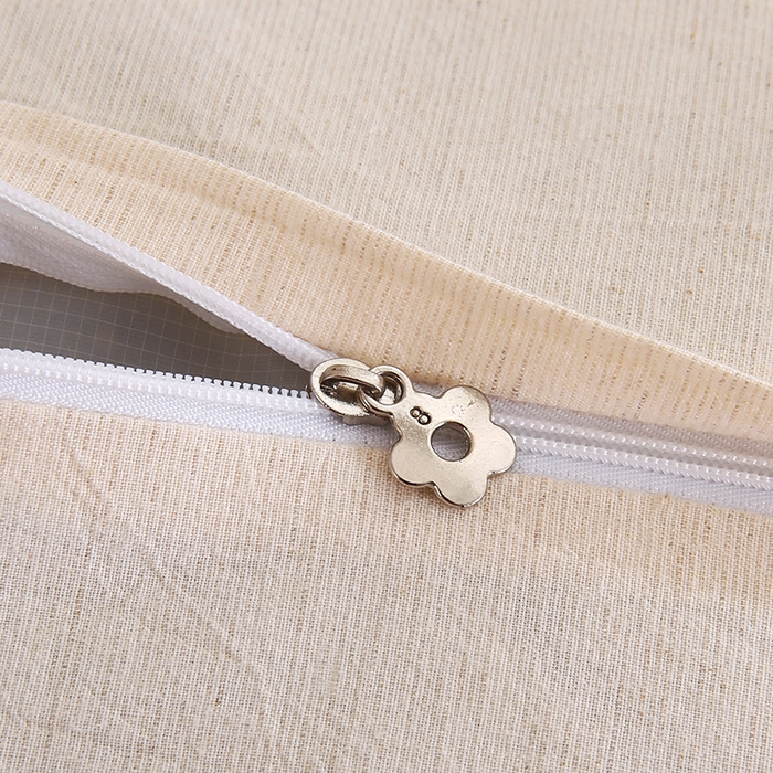 91家纺网 家纺一手货源 找家纺 金牛枕芯 2025新款棉麻荞麦枕简约系列枕头枕芯全荞麦枕头枕芯 棉麻枕-白色