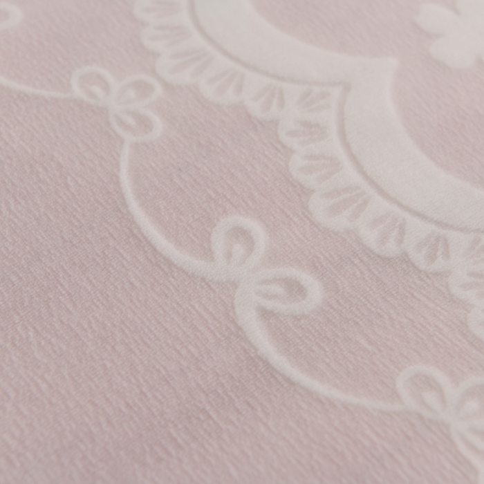 91家纺网 家纺一手货源 找家纺 德比尔斯  2025新款韩版白色花边雕花烂花牛奶绒四件套 安妮粉