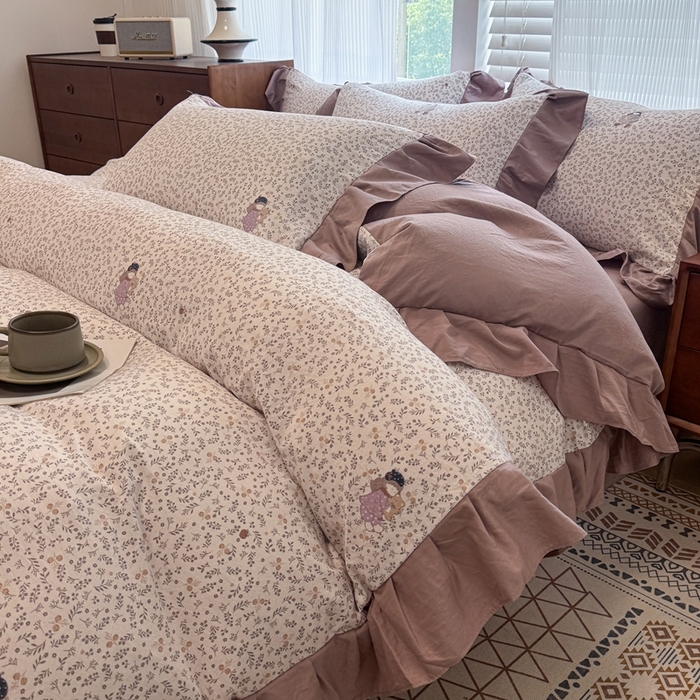 91家纺网 家纺一手货源 找家纺 （总）芯贝儿 2025新款加厚原m有氧云感m提花四件套