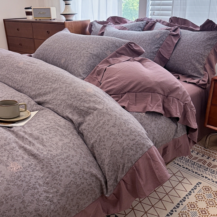 91家纺网 家纺一手货源 找家纺 （总）芯贝儿 2025新款加厚原m有氧云感m提花四件套