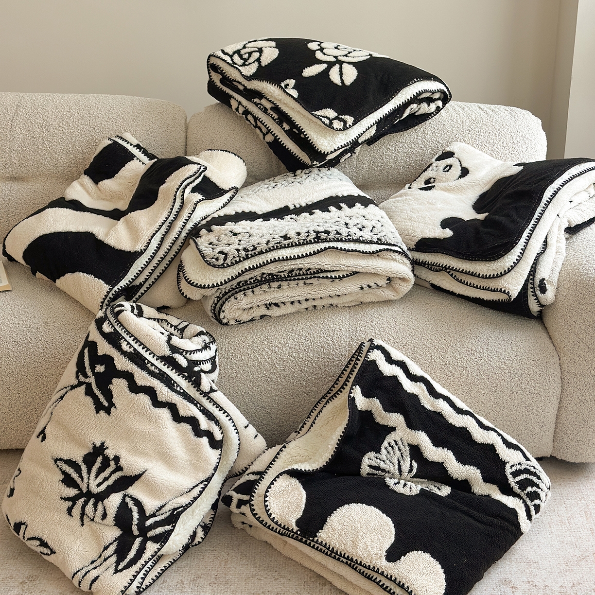 91家纺网 家纺一手货源 找家纺 （总）繁花家居 2025新款阳离子羊羔绒毛毯毯子