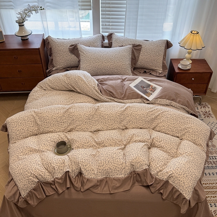 91家纺网 家纺一手货源 找家纺 （总）芯贝儿 2025新款加厚原m有氧云感m提花四件套