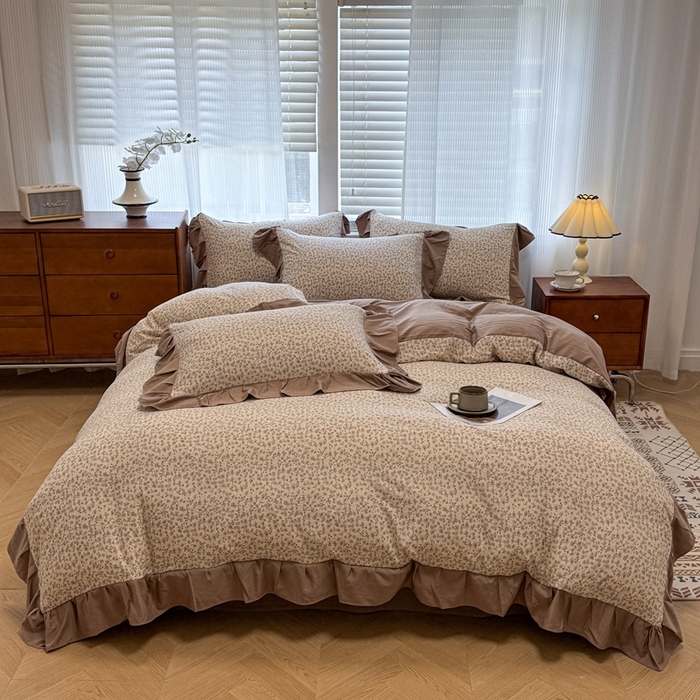 91家纺网 家纺一手货源 找家纺 （总）芯贝儿 2025新款加厚原m有氧云感m提花四件套