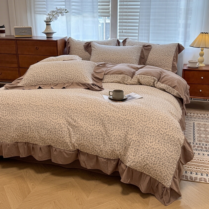 91家纺网 家纺一手货源 找家纺 （总）芯贝儿 2025新款加厚原m有氧云感m提花四件套