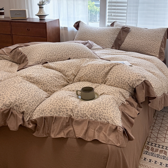 91家纺网 家纺一手货源 找家纺 （总）芯贝儿 2025新款加厚原m有氧云感m提花四件套