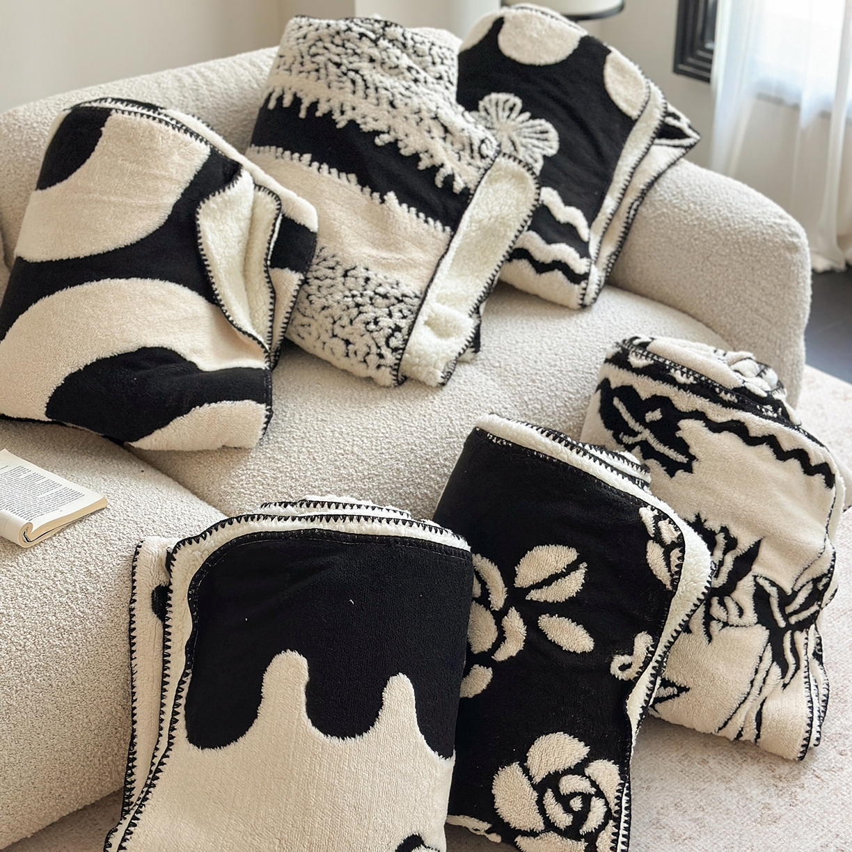 91家纺网 家纺一手货源 找家纺 （总）繁花家居 2025新款阳离子羊羔绒毛毯毯子