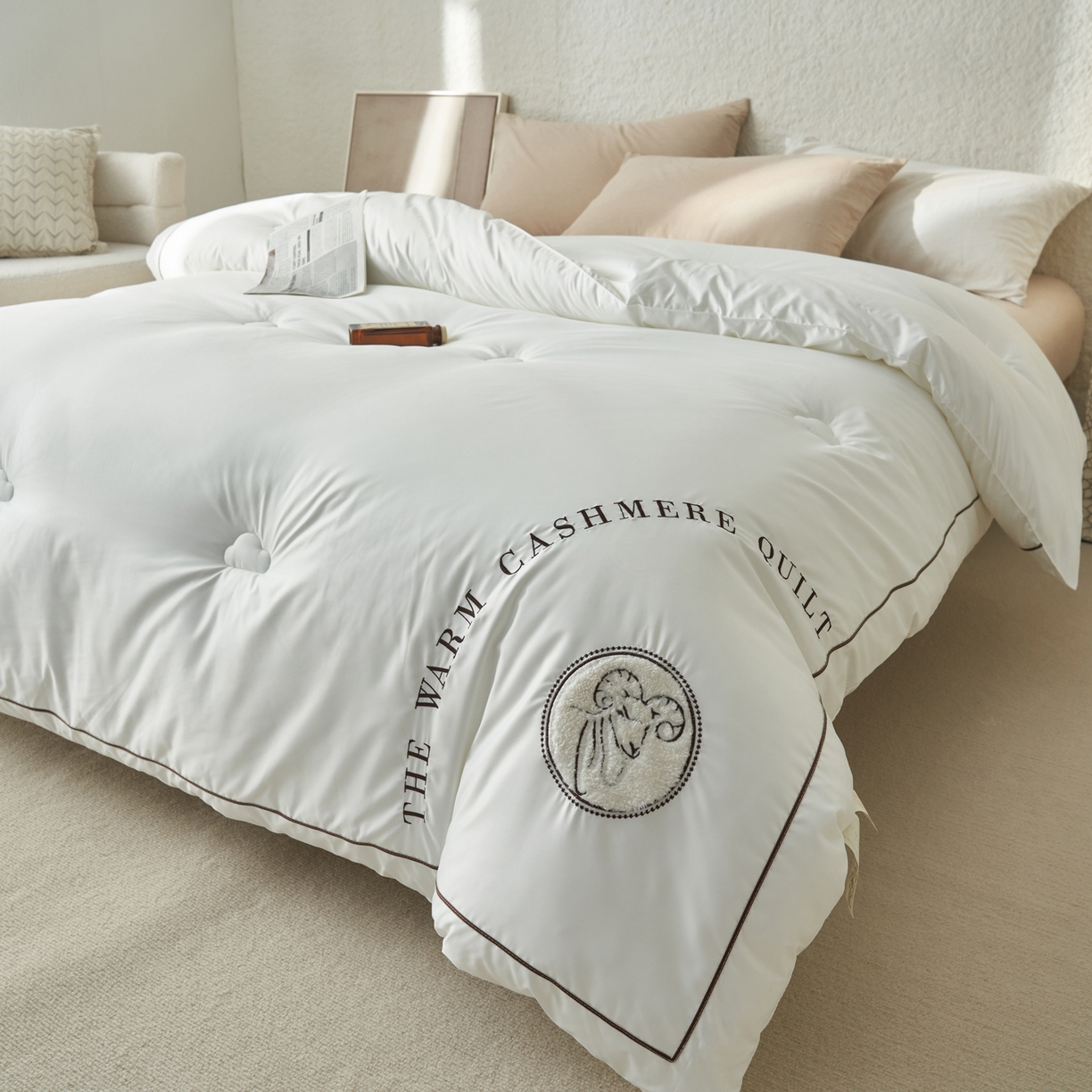 91家纺网 家纺一手货源 找家纺 （总）子由家居 2025新款贴布绣澳洲进口羊毛被被子被芯