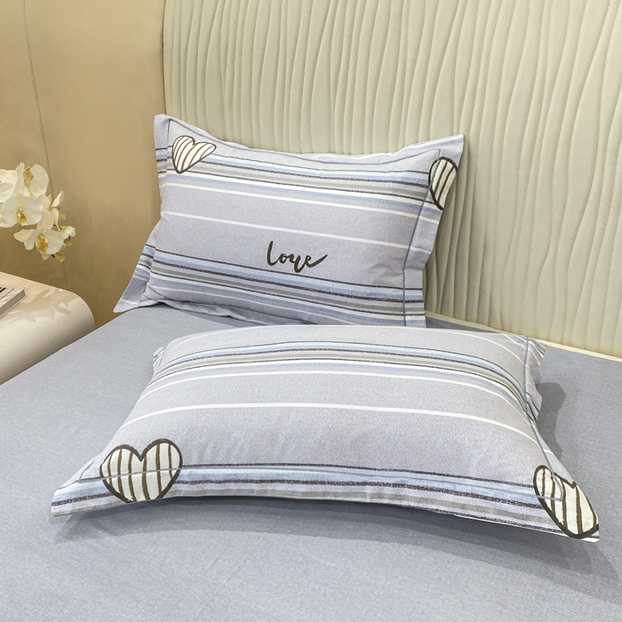 91家纺网 家纺一手货源 找家纺 昊翔家纺 2025新款100%全棉纯棉加厚磨毛四件套 可心柔-灰