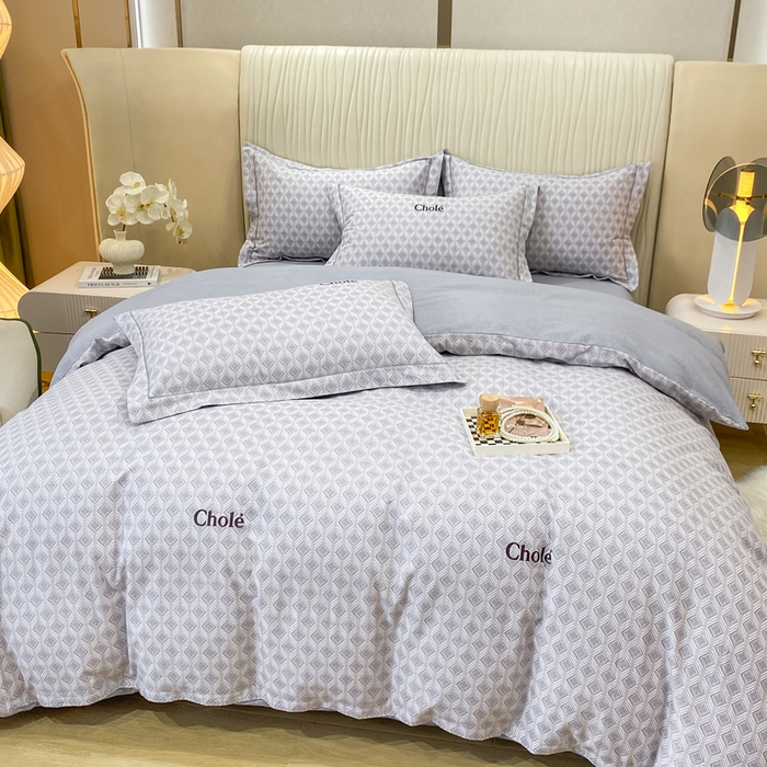 91家纺网 家纺一手货源 找家纺 昊翔家纺 2025新款100%全棉纯棉加厚磨毛四件套 昔城-灰