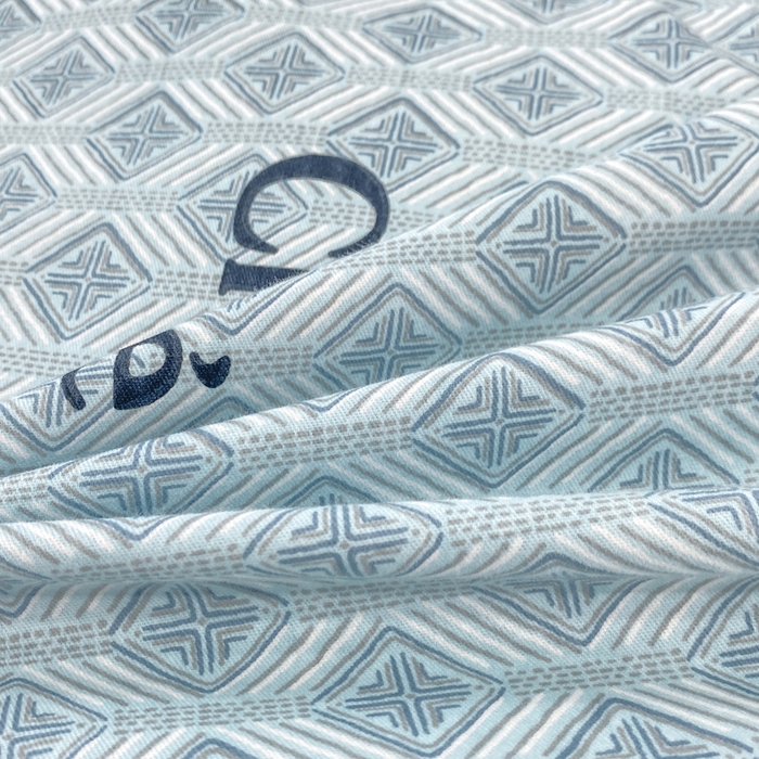 91家纺网 家纺一手货源 找家纺 昊翔家纺 2025新款100%全棉纯棉加厚磨毛四件套 昔城-蓝