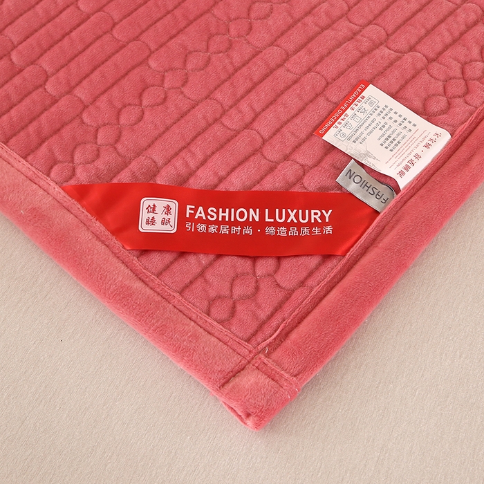 91家纺网 家纺一手货源 找家纺 （总）栩裕纺织 2025新款宝宝绒夹棉单床盖-直边款