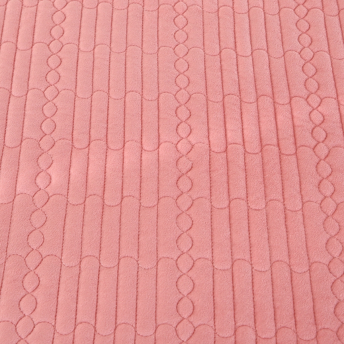 91家纺网 家纺一手货源 找家纺 栩裕纺织 2025新款宝宝绒夹棉单床盖-直边款 粉色