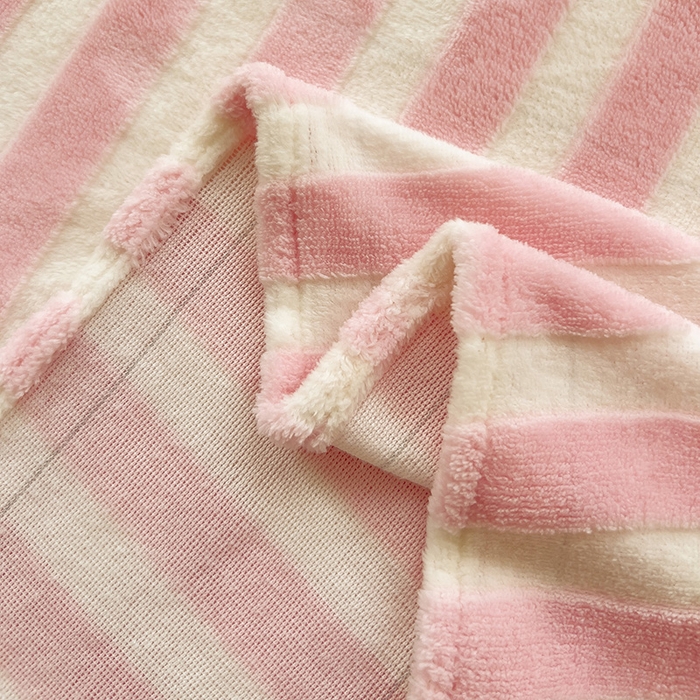 91家纺网 家纺一手货源 找家纺 繁花家居 2025新款经典条纹系列绣花牛奶绒单品床单床笠床单床笠单件 床单-粉条小猫