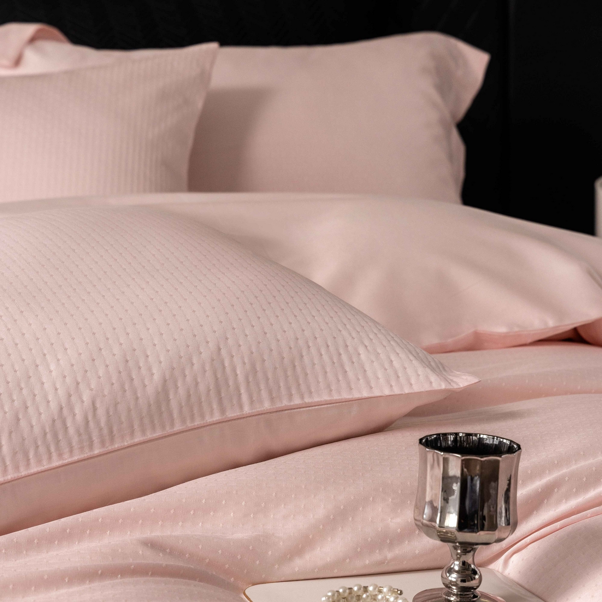 91家纺网 家纺一手货源 找家纺 （总）佳汐蓝家纺 2025新款天丝棉-静莹四件套