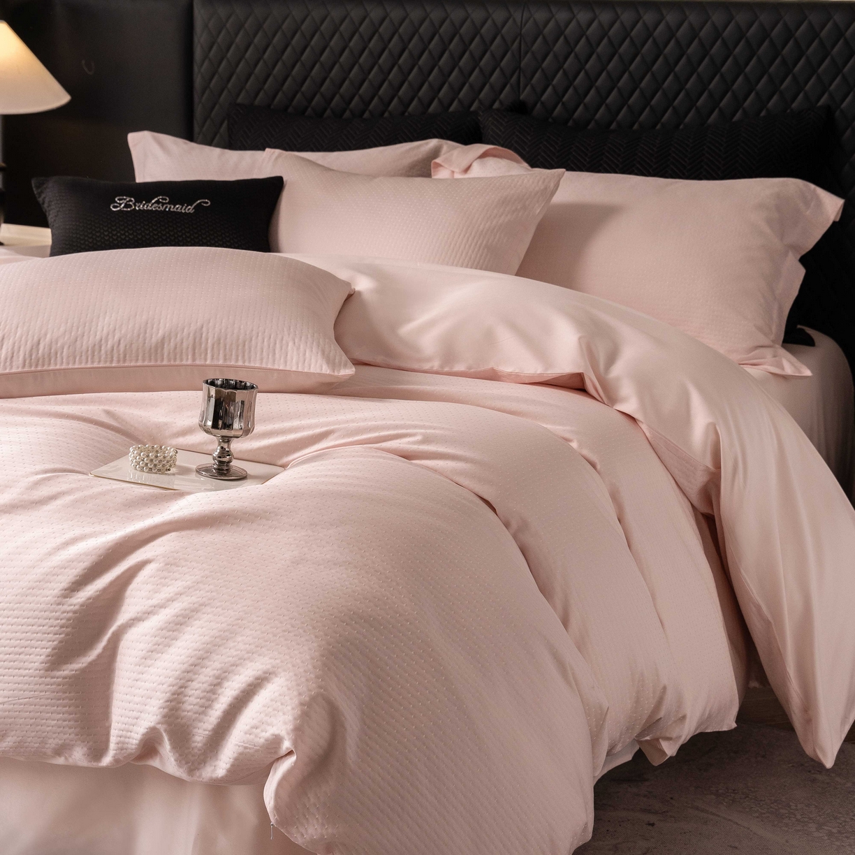 91家纺网 家纺一手货源 找家纺 （总）佳汐蓝家纺 2025新款天丝棉-静莹四件套