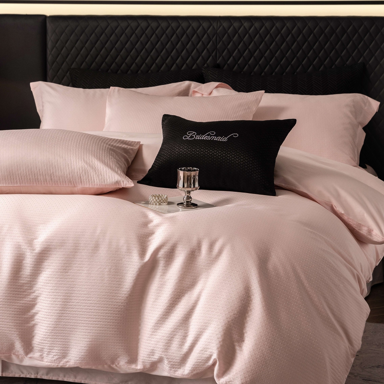 91家纺网 家纺一手货源 找家纺 （总）佳汐蓝家纺 2025新款天丝棉-静莹四件套