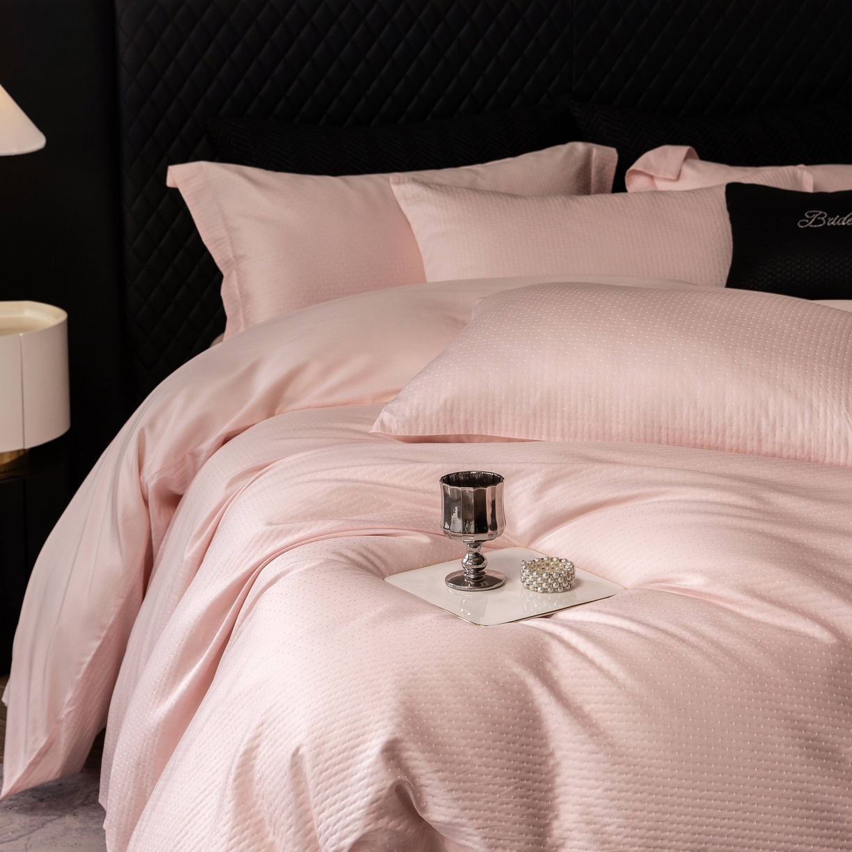 91家纺网 家纺一手货源 找家纺 （总）佳汐蓝家纺 2025新款天丝棉-静莹四件套