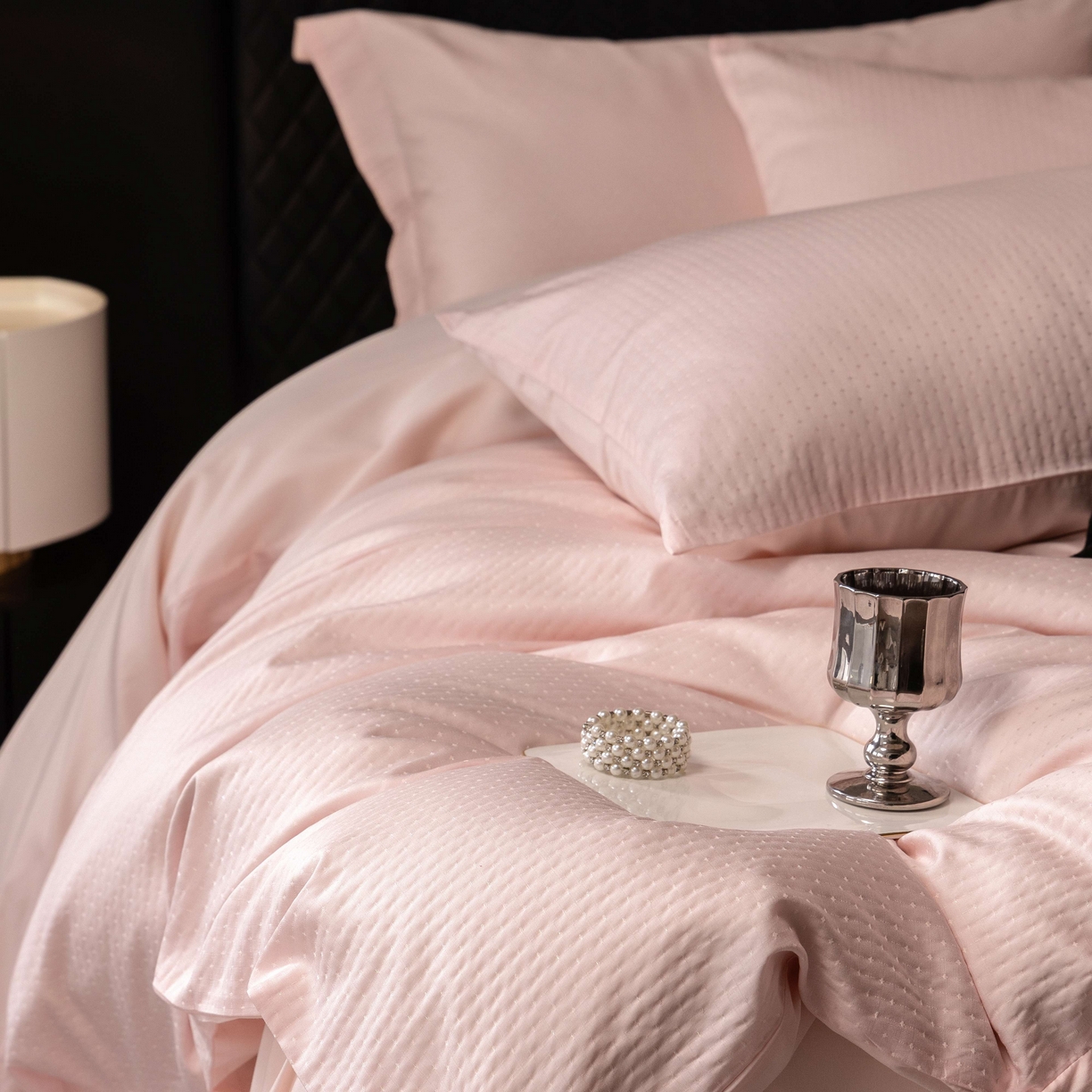 91家纺网 家纺一手货源 找家纺 （总）佳汐蓝家纺 2025新款天丝棉-静莹四件套