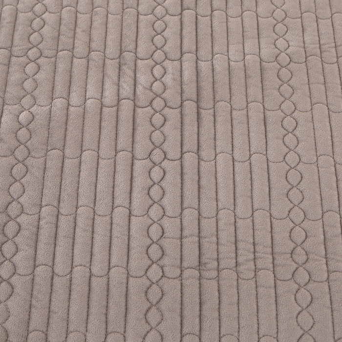 91家纺网 家纺一手货源 找家纺 栩裕纺织 2025新款宝宝绒夹棉单床盖-直边款 灰色