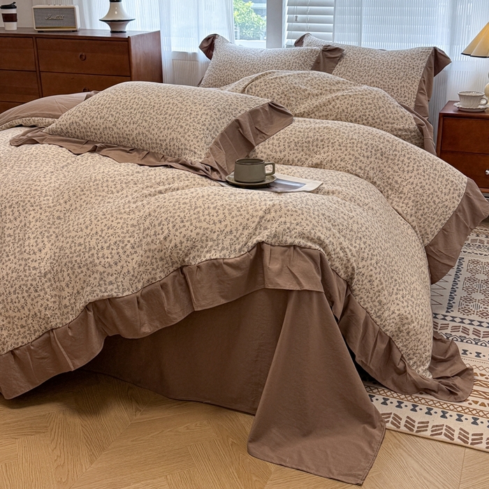 91家纺网 家纺一手货源 找家纺 芯贝儿 2025新款加厚原m有氧云感m提花四件套 赫拉