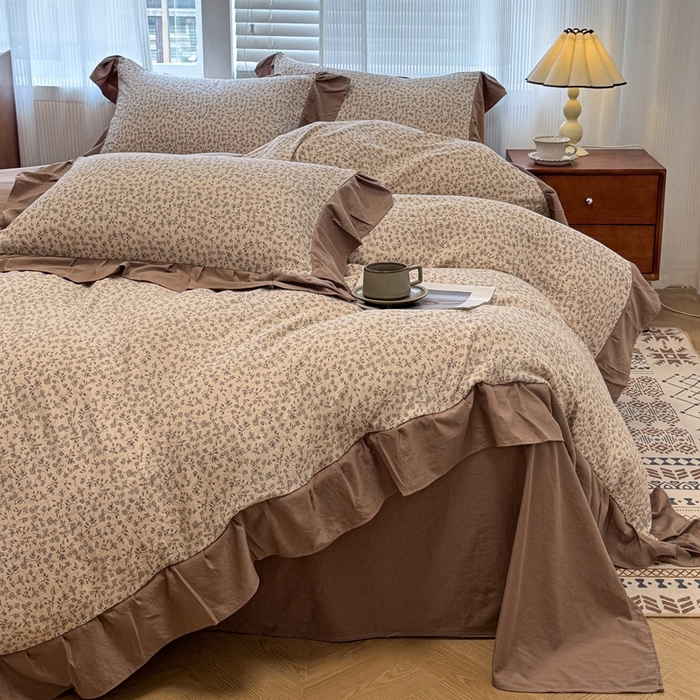 91家纺网 家纺一手货源 找家纺 芯贝儿 2025新款加厚原m有氧云感m提花四件套 赫拉