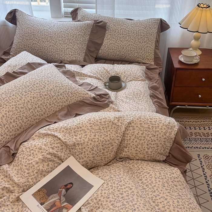 91家纺网 家纺一手货源 找家纺 芯贝儿 2025新款加厚原m有氧云感m提花四件套 赫拉