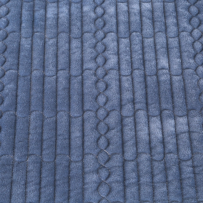 91家纺网 家纺一手货源 找家纺 栩裕纺织 2025新款宝宝绒夹棉单床盖-直边款 蓝色