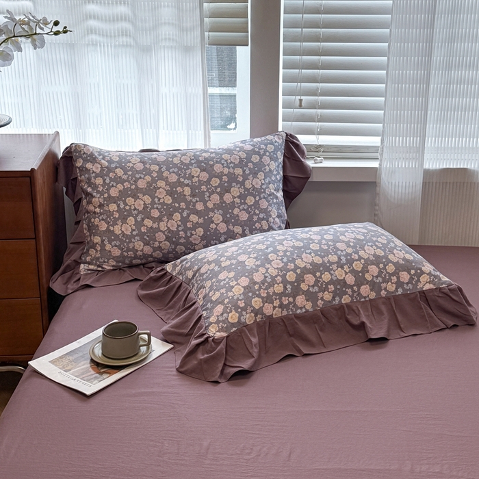 91家纺网 家纺一手货源 找家纺 芯贝儿 2025新款加厚原m有氧云感m提花四件套 花海