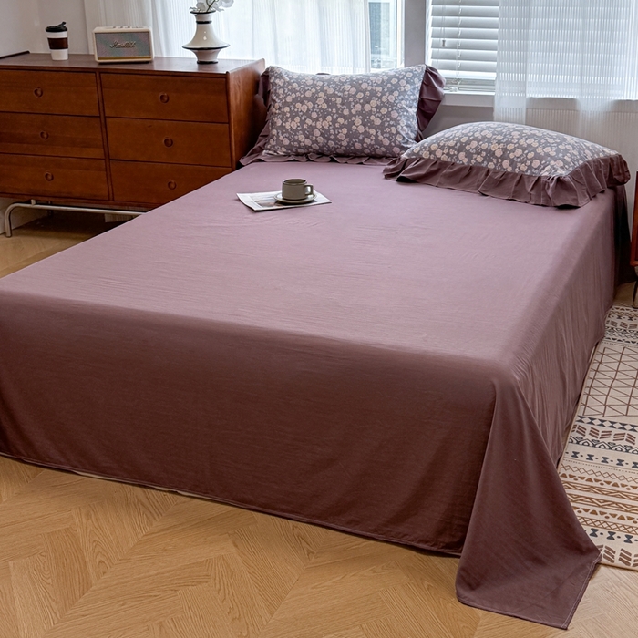 91家纺网 家纺一手货源 找家纺 芯贝儿 2025新款加厚原m有氧云感m提花四件套 花海