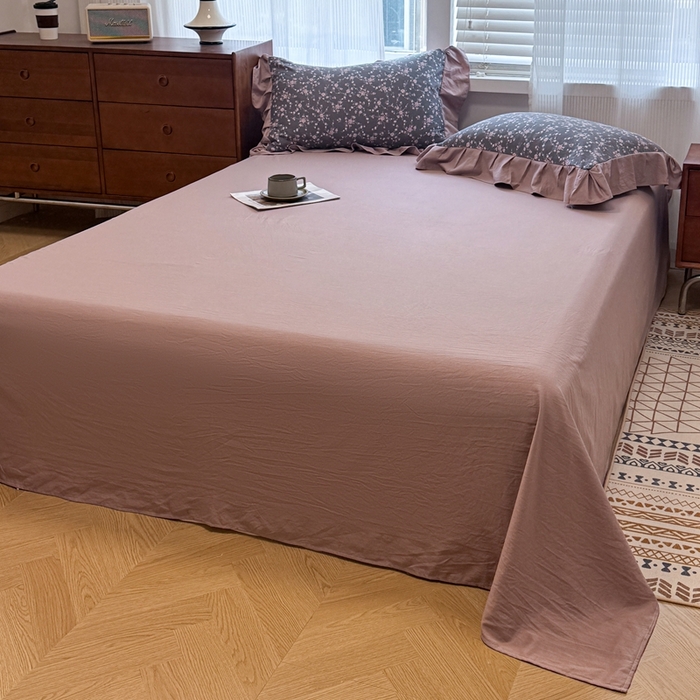 91家纺网 家纺一手货源 找家纺 芯贝儿 2025新款加厚原m有氧云感m提花四件套 花田浪漫