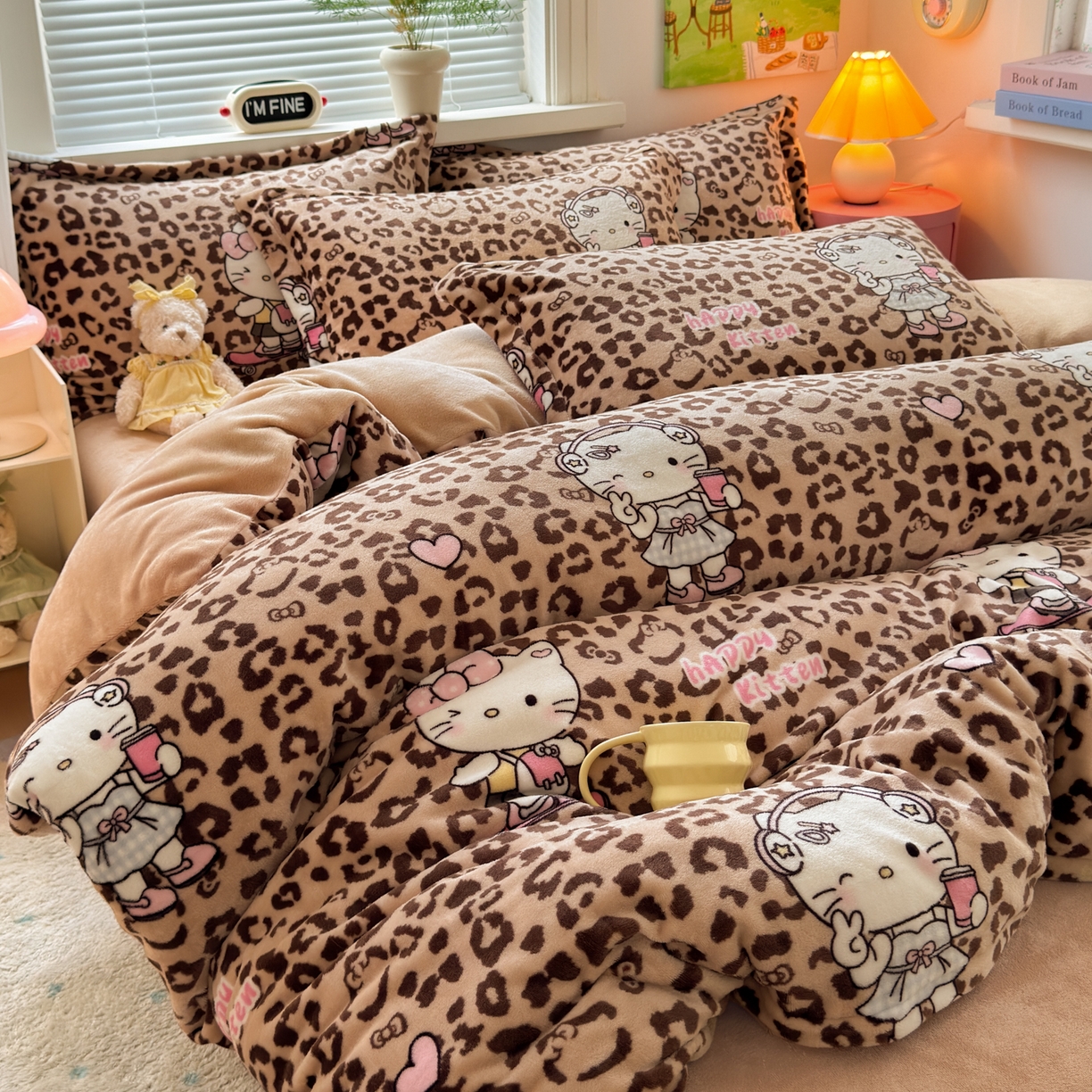 91家纺网 家纺一手货源 找家纺 （总）铭宣 2025新款高克重牛奶绒印花保暖四件套床单床笠单被套款