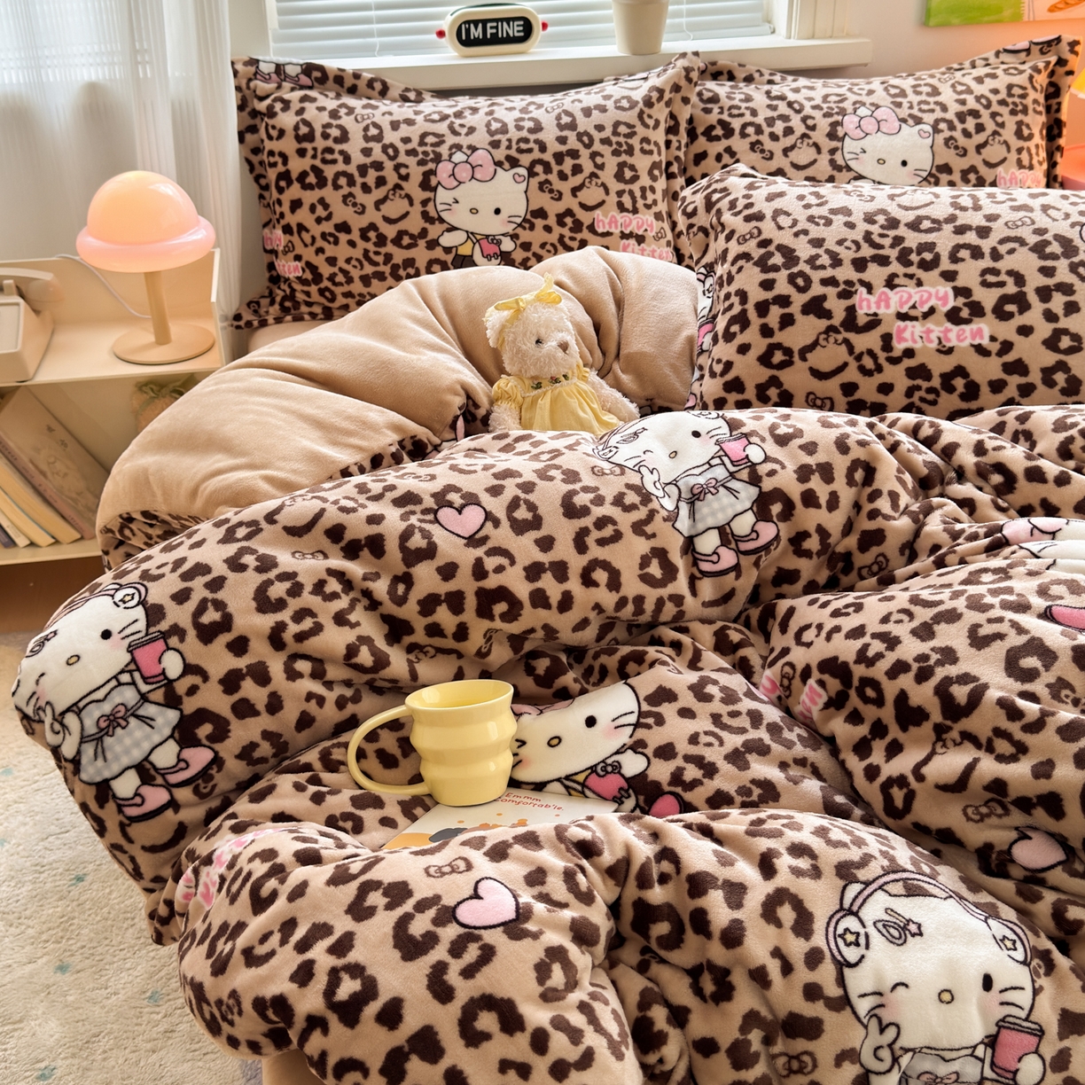 91家纺网 家纺一手货源 找家纺 （总）铭宣 2025新款高克重牛奶绒印花保暖四件套床单床笠单被套款