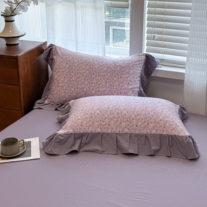 91家纺网 家纺一手货源 找家纺 芯贝儿 2025新款加厚原m有氧云感m提花四件套 秋日记忆